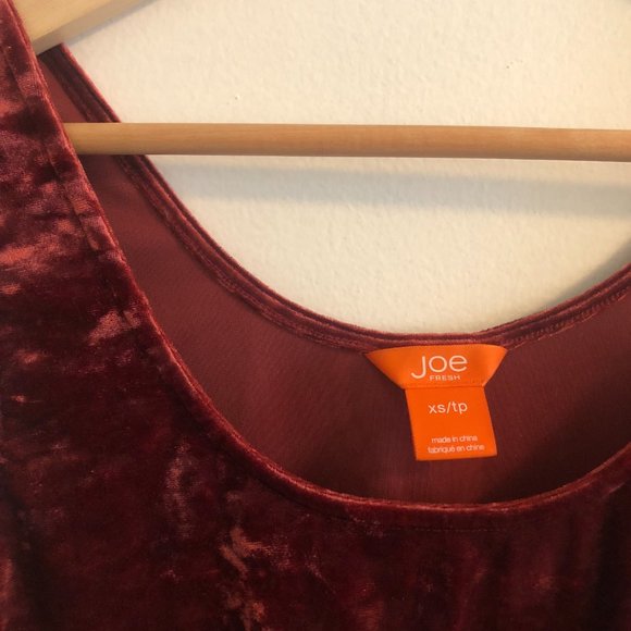 Velour rust tank top Joe Fresh - Picture 2 of 3